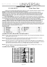 Preview for 1 page of Universal Furniture 311775 Instruction Sheet