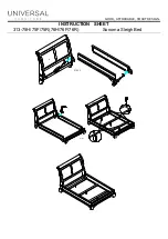 Preview for 2 page of Universal Furniture 313-75H Instruction Sheet