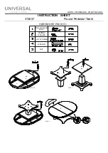 Preview for 2 page of Universal Furniture 313657 Instruction Sheet