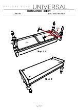 Preview for 2 page of Universal Furniture 356380 Instruction Sheet