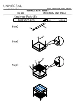 Preview for 2 page of Universal Furniture 356802 Instruction Sheet