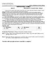 Universal Furniture 356817 Instruction Sheet preview