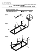 Preview for 2 page of Universal Furniture 356829 Instruction Sheet