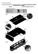 Preview for 2 page of Universal Furniture 356965 Instruction Sheet