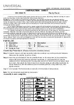 Preview for 1 page of Universal Furniture 393678 Instruction Sheet