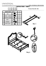 Preview for 2 page of Universal Furniture 414-280 Instruction Sheet