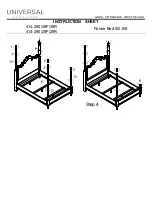 Preview for 3 page of Universal Furniture 414-280 Instruction Sheet