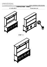 Preview for 4 page of Universal Furniture 414-964 Instruction Sheet