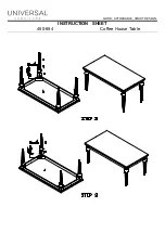 Preview for 2 page of Universal Furniture 450-654 Instruction Sheet