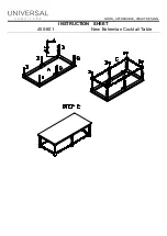 Preview for 2 page of Universal Furniture 450-801 Instruction Sheet