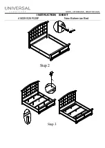 Preview for 2 page of Universal Furniture 450250 Instruction Sheet