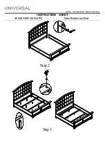 Preview for 2 page of Universal Furniture 450260 Instruction Sheet