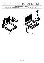 Preview for 3 page of Universal Furniture 475-210B Instruction Sheet