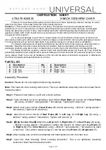 Universal Furniture 475-634 Instruction Sheet preview