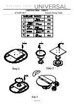 Preview for 2 page of Universal Furniture 475-657 Instruction Sheet