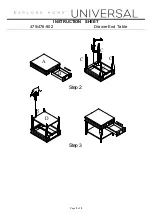 Preview for 2 page of Universal Furniture 475-802 Instruction Sheet