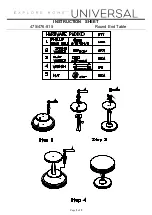 Preview for 2 page of Universal Furniture 475-815 Instruction Sheet