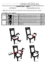 Preview for 2 page of Universal Furniture 501634 Instruction Sheet