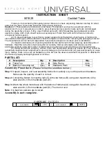 Universal Furniture 501829 Instruction Sheet preview