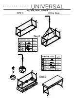 Preview for 2 page of Universal Furniture 507813 Instruction Sheet