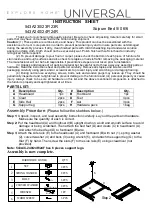 Universal Furniture 543A230 Instruction Sheet preview