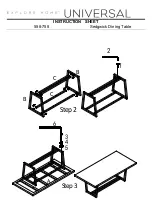 Preview for 2 page of Universal Furniture 558-758 Instruction Sheet