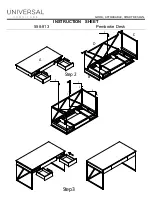 Preview for 2 page of Universal Furniture 558-813 Instruction Sheet