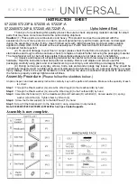 Universal Furniture 572230 Instruction Sheet preview