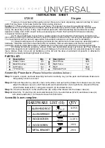 Universal Furniture 572850 Instruction Sheet preview