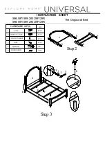 Preview for 2 page of Universal Furniture 596-280 Instruction Sheet