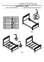 Preview for 2 page of Universal Furniture 596-310 Instruction Sheet