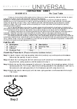 Universal Furniture 596-815 Instruction Sheet preview