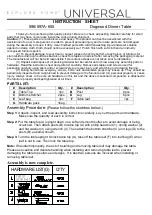 Universal Furniture 596A-655 Instruction Sheet preview