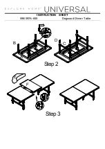 Preview for 2 page of Universal Furniture 596A-655 Instruction Sheet