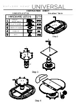 Preview for 2 page of Universal Furniture 596A-657T Instruction Sheet