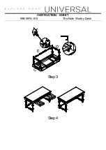 Preview for 2 page of Universal Furniture 596A-813 Instruction Sheet