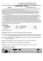 Universal Furniture 597602 Instruction Sheet preview