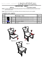 Preview for 2 page of Universal Furniture 597636 Instruction Sheet