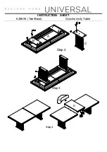 Preview for 2 page of Universal Furniture 628655 Instruction Sheet