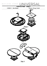 Preview for 2 page of Universal Furniture 628657 Instruction Sheet