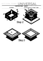 Preview for 2 page of Universal Furniture 628A801 Instruction Sheet