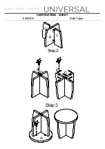 Предварительный просмотр 2 страницы Universal Furniture 628A815 Instruction Sheet