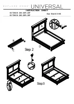 Preview for 2 page of Universal Furniture 637250B Instruction Sheet