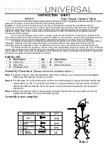 Preview for 1 page of Universal Furniture 637801 Instruction Sheet