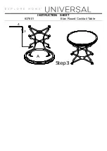 Preview for 2 page of Universal Furniture 637801 Instruction Sheet