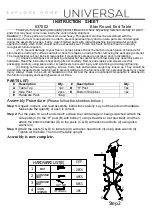 Universal Furniture 637802 Instruction Sheet preview