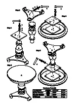 Preview for 2 page of Universal Furniture 932-817 Instruction Sheet