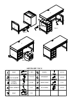 Preview for 2 page of Universal Furniture Desk Instruction Sheet