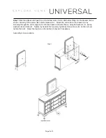 Preview for 2 page of Universal Furniture Explore Home 071040 Assembly Instructions