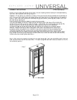 Preview for 1 page of Universal Furniture Explore Home 071160 Assembly Instructions